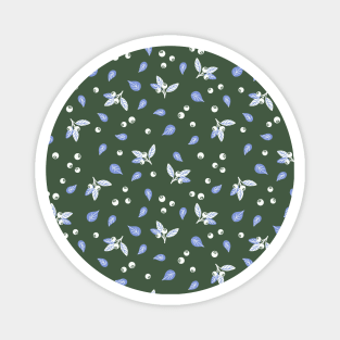 Blueberry pattern Magnet